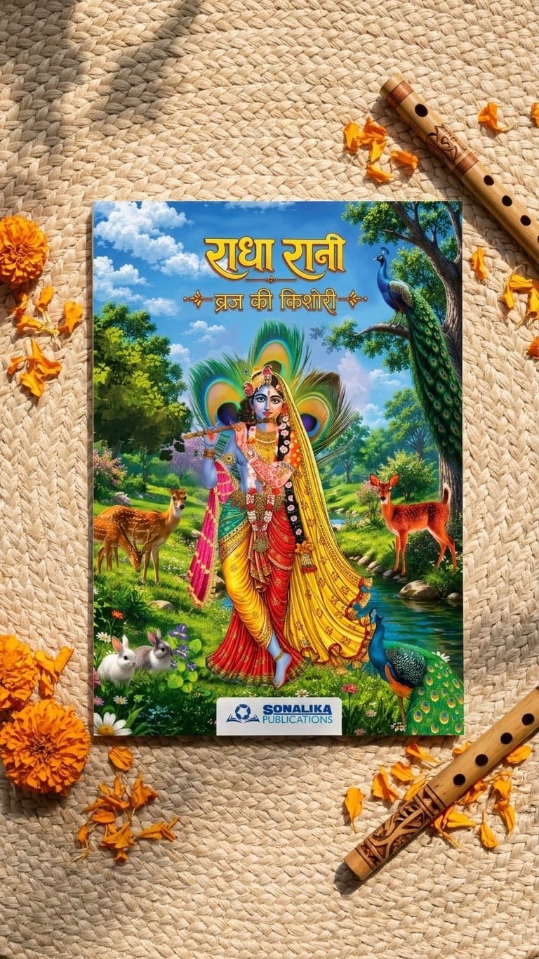 Radha Rani: Brij Ki Kishori - Illustrated Hindi Mythology Story Book for Kids